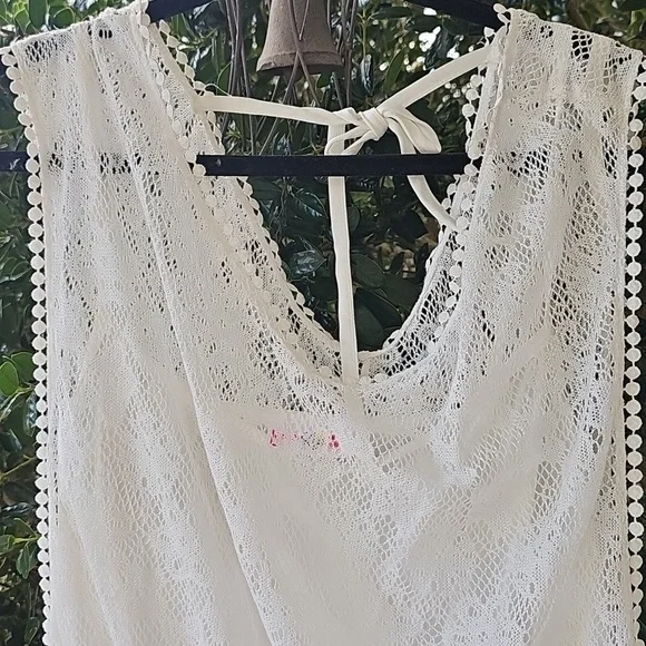 3X Romper White Lemon Kiss Boho Western - Picture 3 of 4